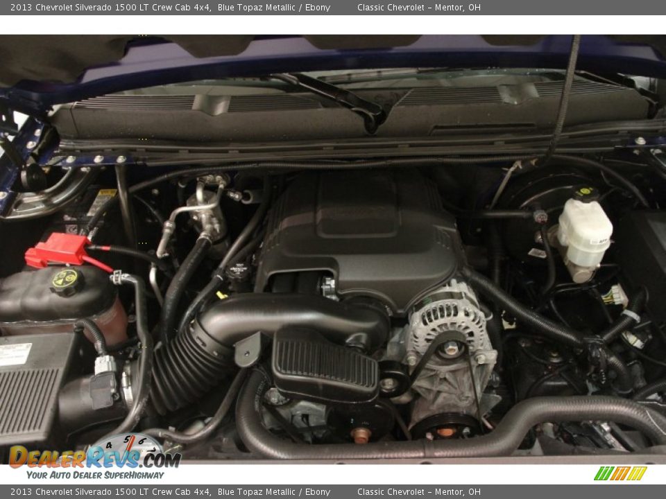 2013 Chevrolet Silverado 1500 LT Crew Cab 4x4 Blue Topaz Metallic / Ebony Photo #12