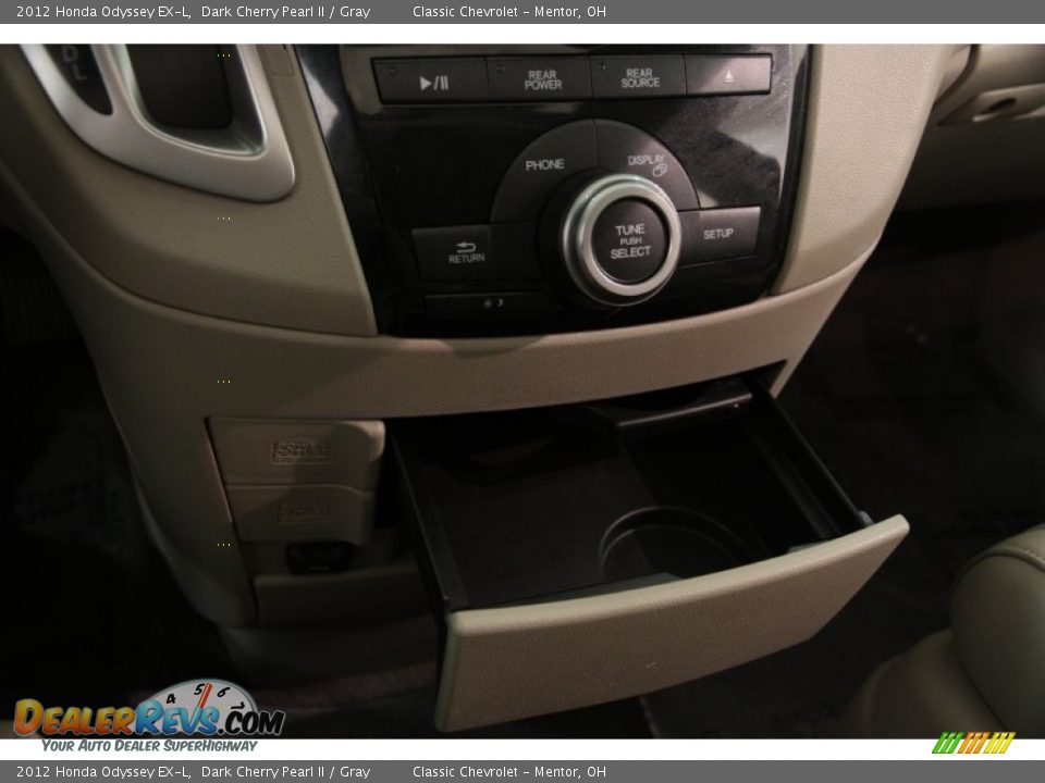 2012 Honda Odyssey EX-L Dark Cherry Pearl II / Gray Photo #9