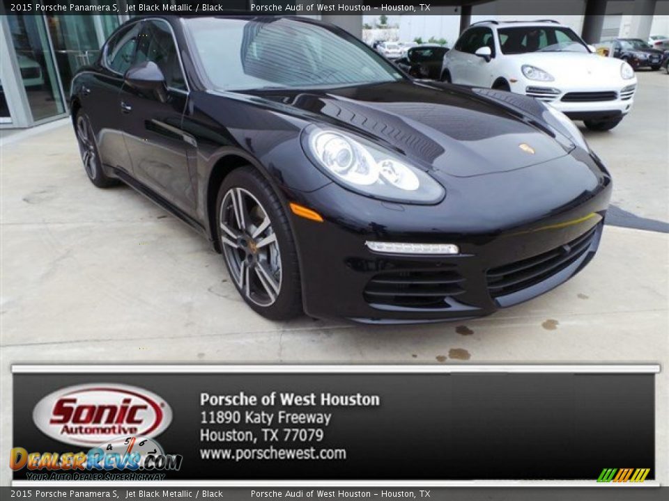 2015 Porsche Panamera S Jet Black Metallic / Black Photo #1