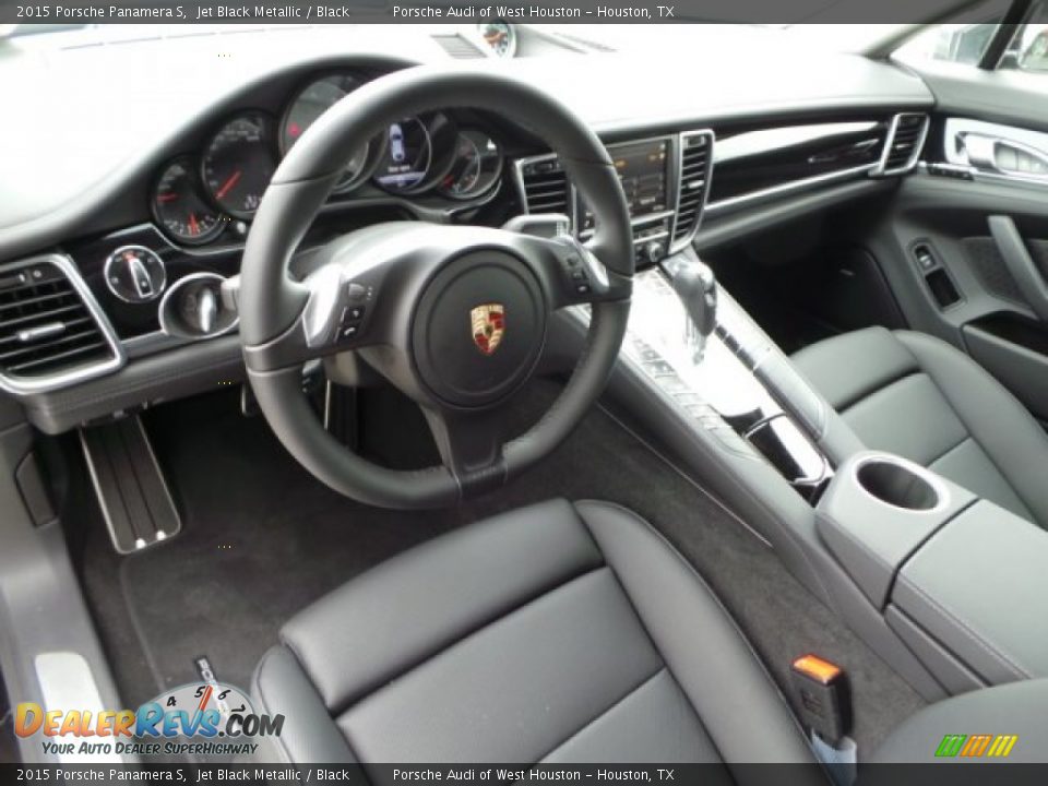 Black Interior - 2015 Porsche Panamera S Photo #11