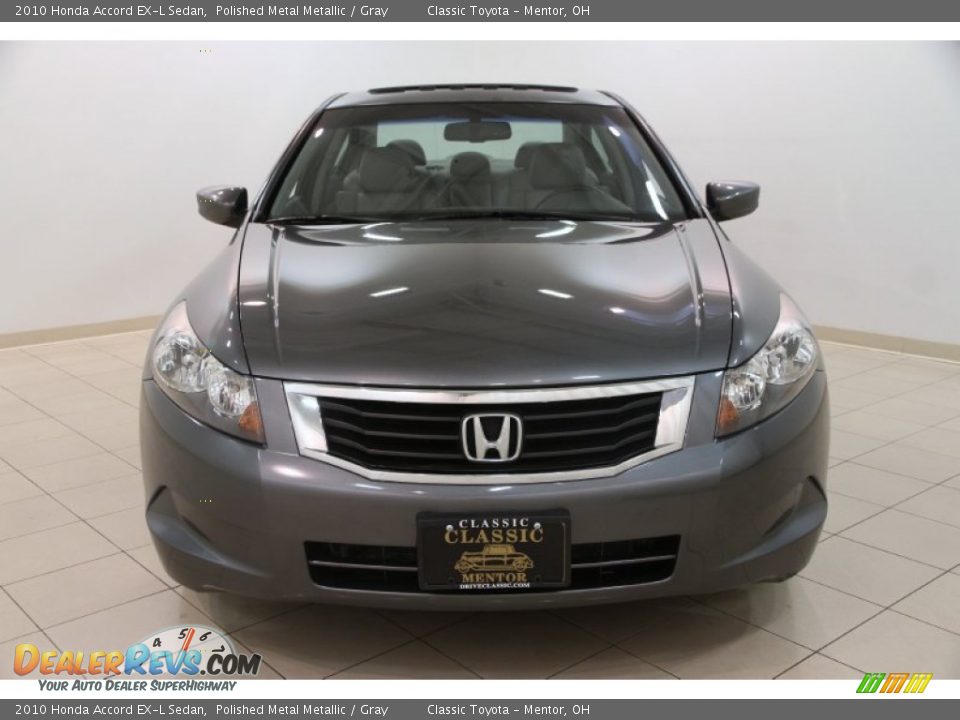 2010 Honda Accord EX-L Sedan Polished Metal Metallic / Gray Photo #2