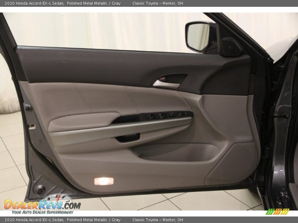 2010 Honda Accord EX-L Sedan Polished Metal Metallic / Gray Photo #4