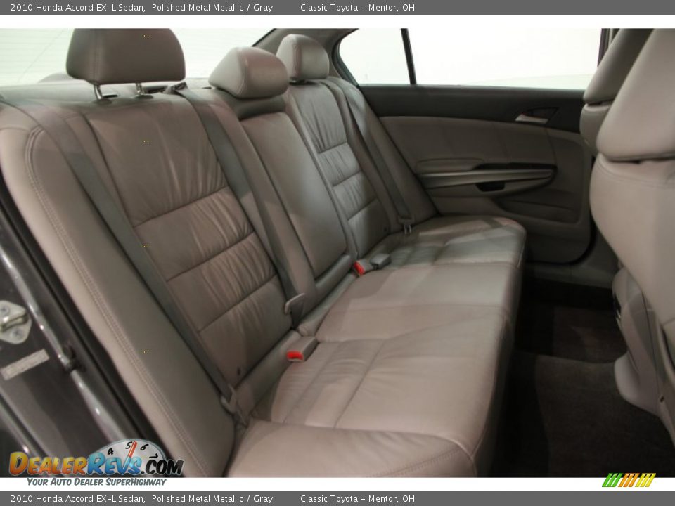 2010 Honda Accord EX-L Sedan Polished Metal Metallic / Gray Photo #13