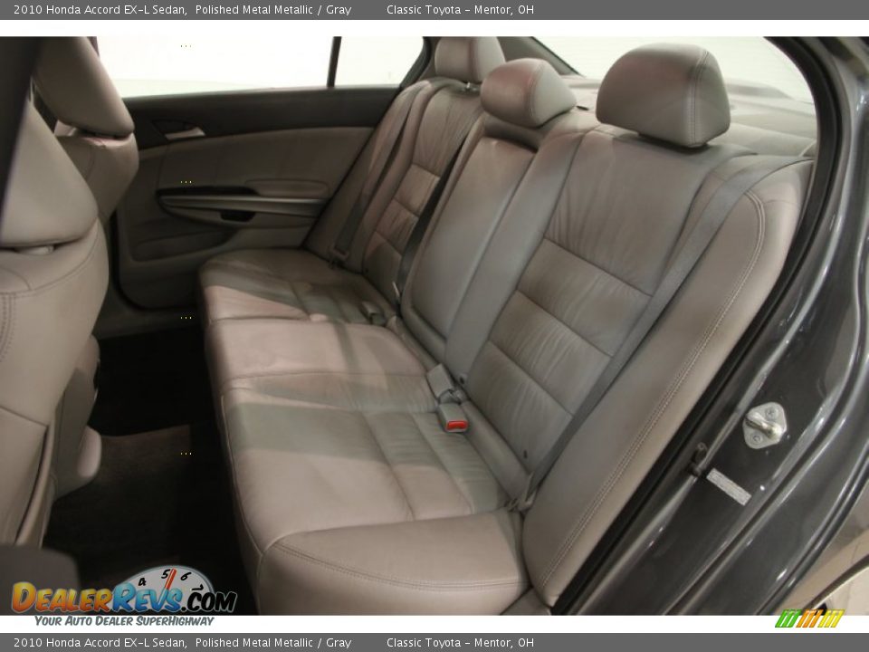 2010 Honda Accord EX-L Sedan Polished Metal Metallic / Gray Photo #14
