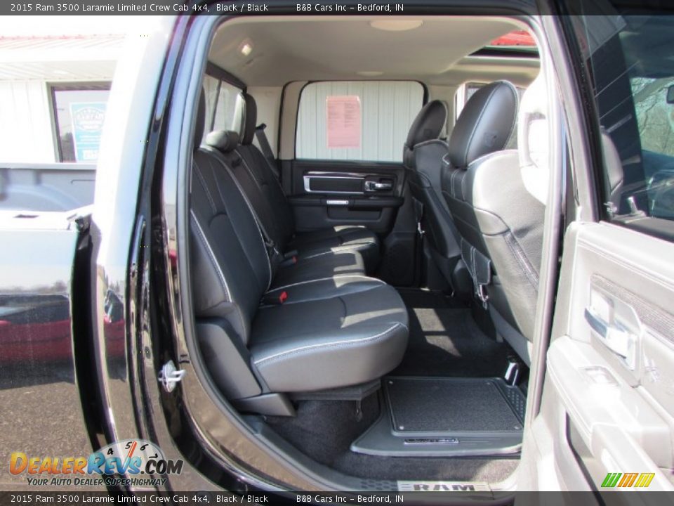 Rear Seat of 2015 Ram 3500 Laramie Limited Crew Cab 4x4 Photo #21