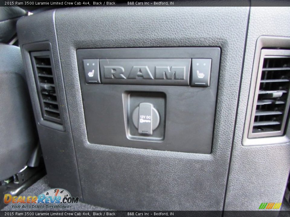 2015 Ram 3500 Laramie Limited Crew Cab 4x4 Black / Black Photo #25