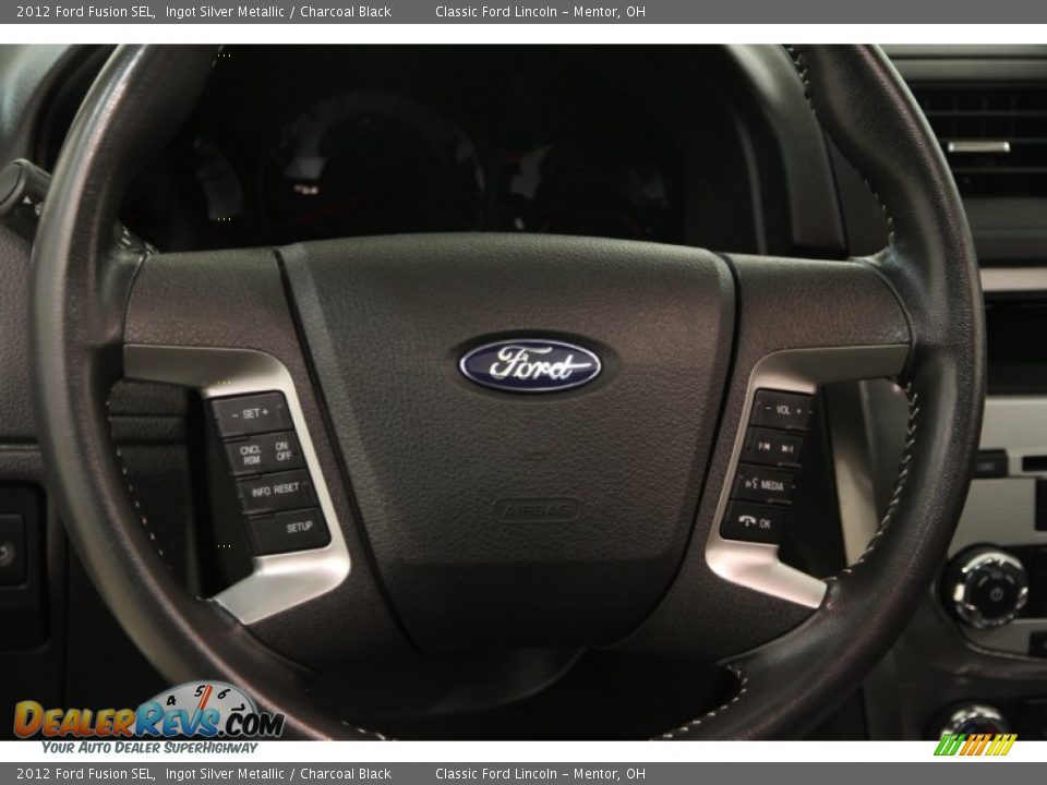 2012 Ford Fusion SEL Ingot Silver Metallic / Charcoal Black Photo #5