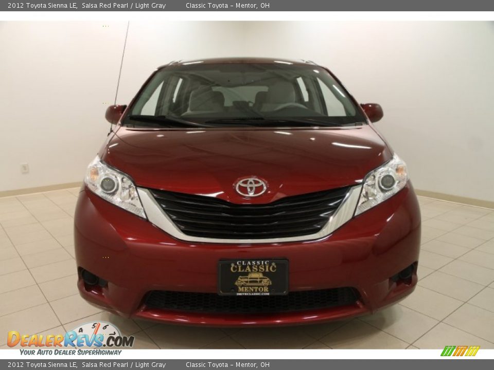 2012 Toyota Sienna LE Salsa Red Pearl / Light Gray Photo #2