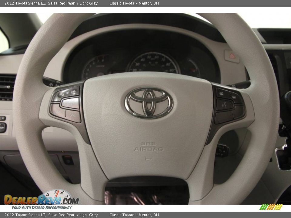 2012 Toyota Sienna LE Steering Wheel Photo #7
