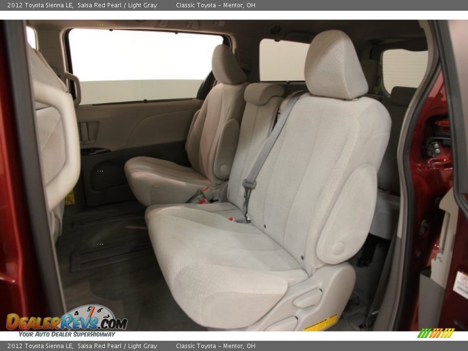 Rear Seat of 2012 Toyota Sienna LE Photo #16