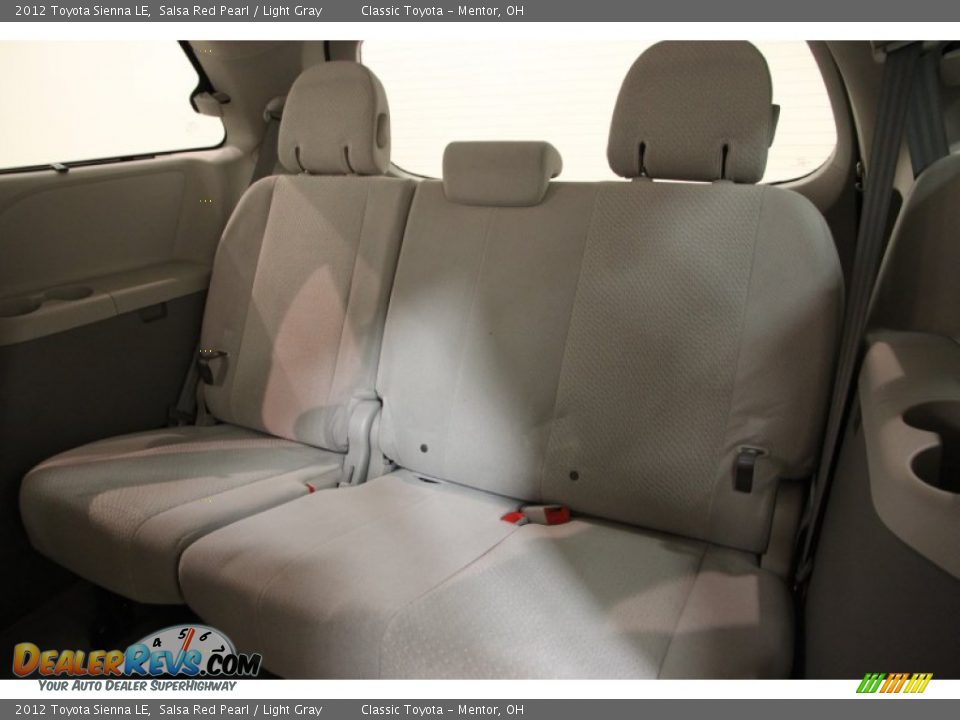 Rear Seat of 2012 Toyota Sienna LE Photo #17