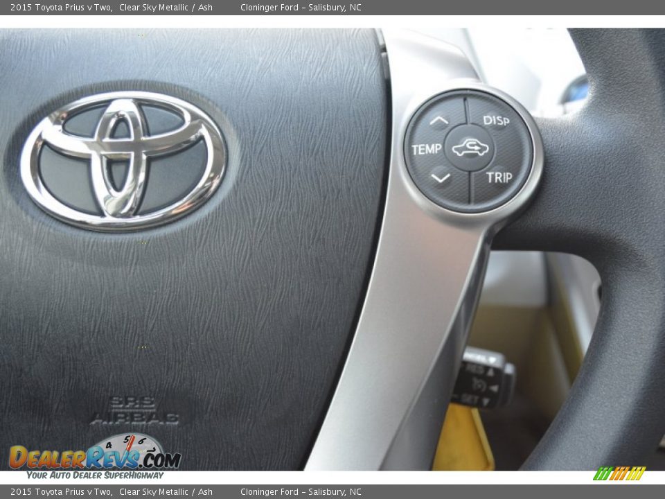 2015 Toyota Prius v Two Clear Sky Metallic / Ash Photo #19