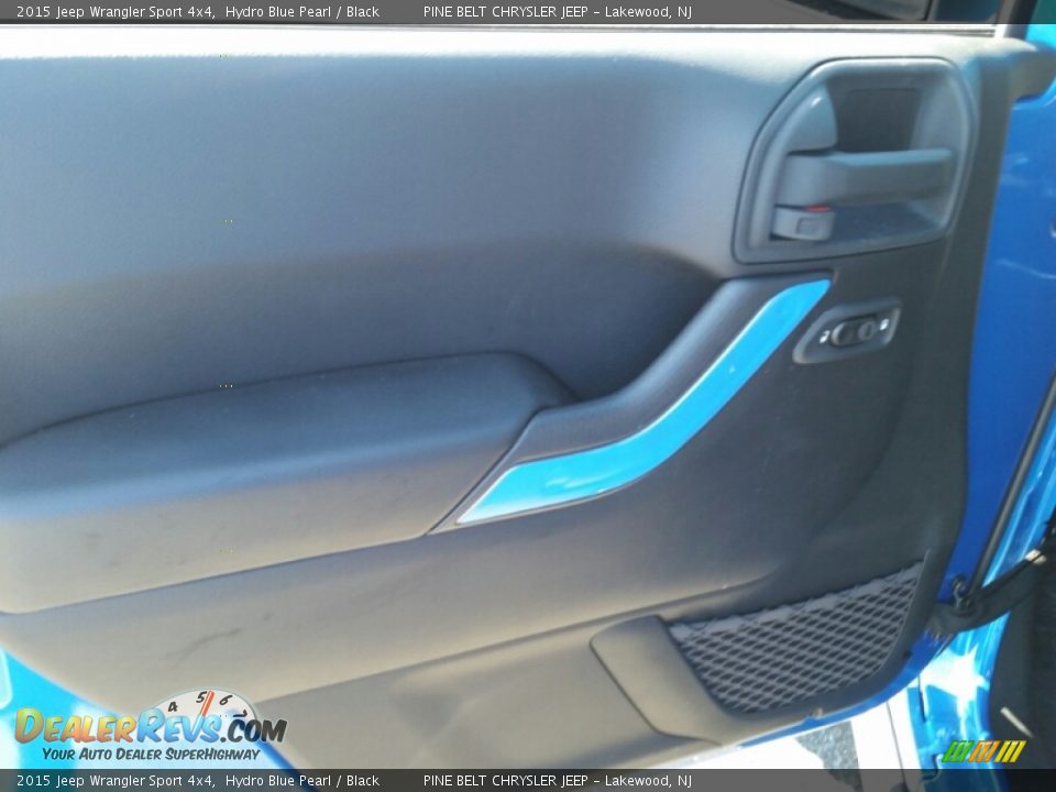 2015 Jeep Wrangler Sport 4x4 Hydro Blue Pearl / Black Photo #7