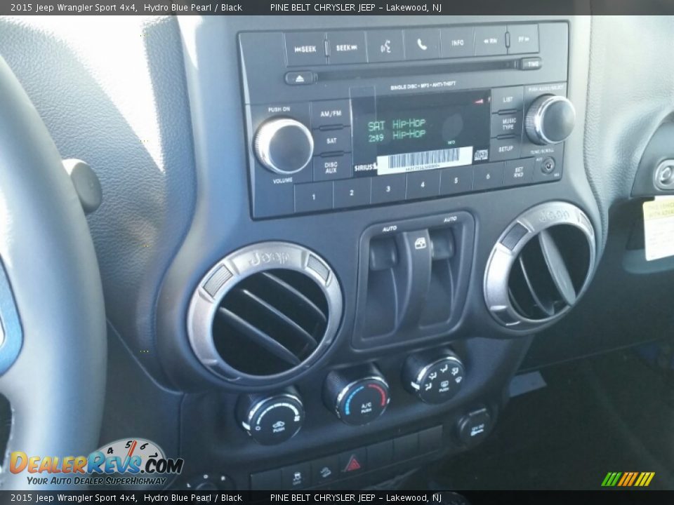 2015 Jeep Wrangler Sport 4x4 Hydro Blue Pearl / Black Photo #10