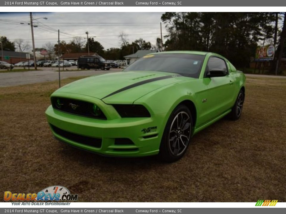 2014 Ford Mustang GT Coupe Gotta Have it Green / Charcoal Black Photo #1