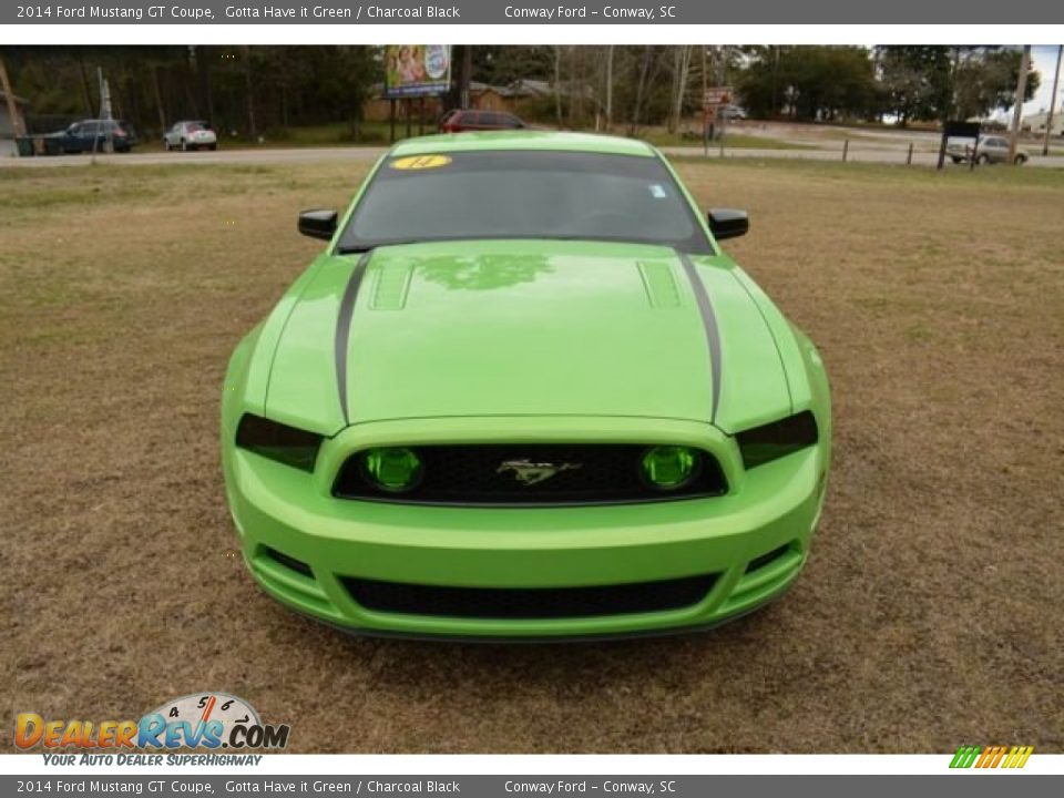 2014 Ford Mustang GT Coupe Gotta Have it Green / Charcoal Black Photo #3