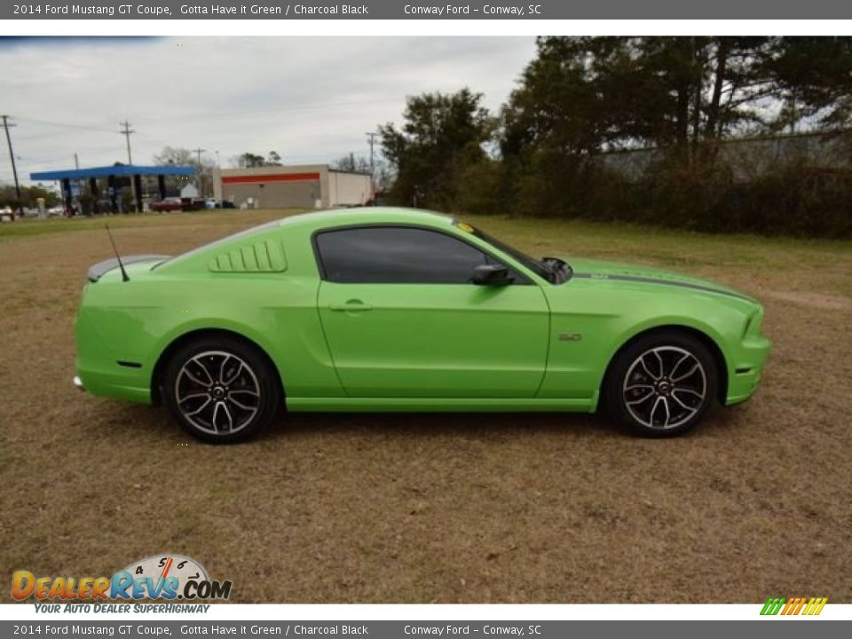 2014 Ford Mustang GT Coupe Gotta Have it Green / Charcoal Black Photo #5