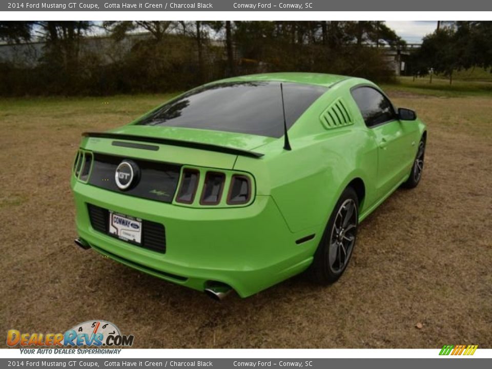 2014 Ford Mustang GT Coupe Gotta Have it Green / Charcoal Black Photo #6