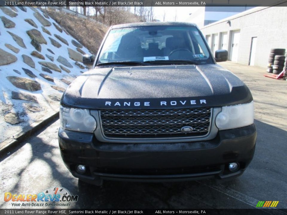 2011 Land Rover Range Rover HSE Santorini Black Metallic / Jet Black/Jet Black Photo #8