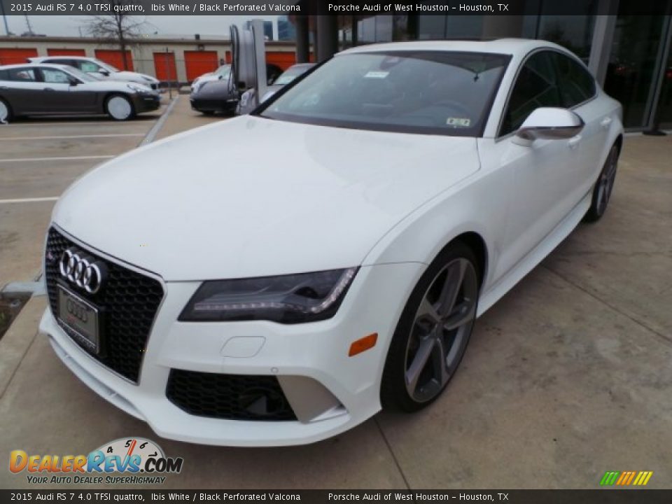 2015 Audi RS 7 4.0 TFSI quattro Ibis White / Black Perforated Valcona Photo #3