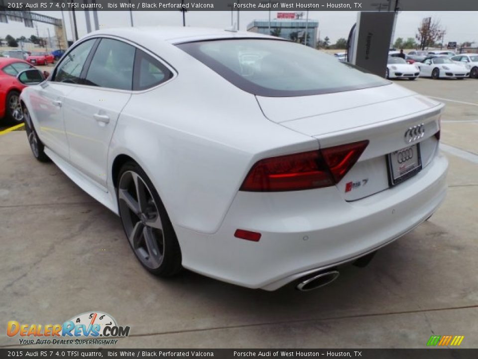 2015 Audi RS 7 4.0 TFSI quattro Ibis White / Black Perforated Valcona Photo #5