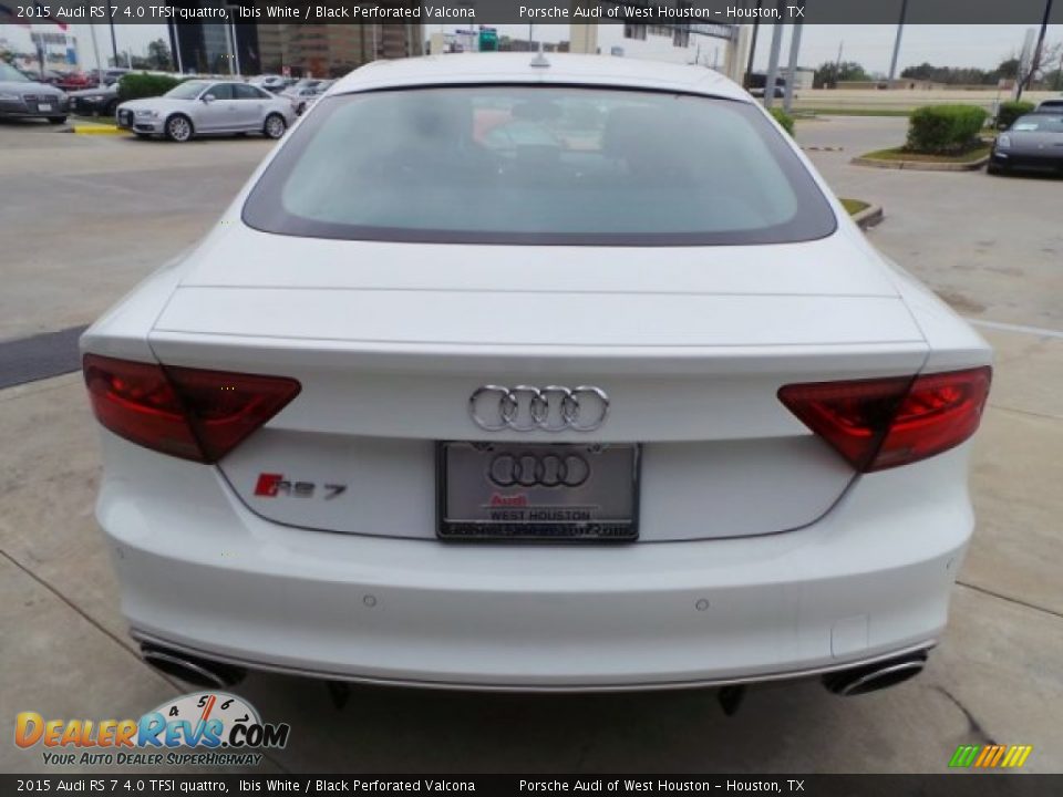 2015 Audi RS 7 4.0 TFSI quattro Ibis White / Black Perforated Valcona Photo #6