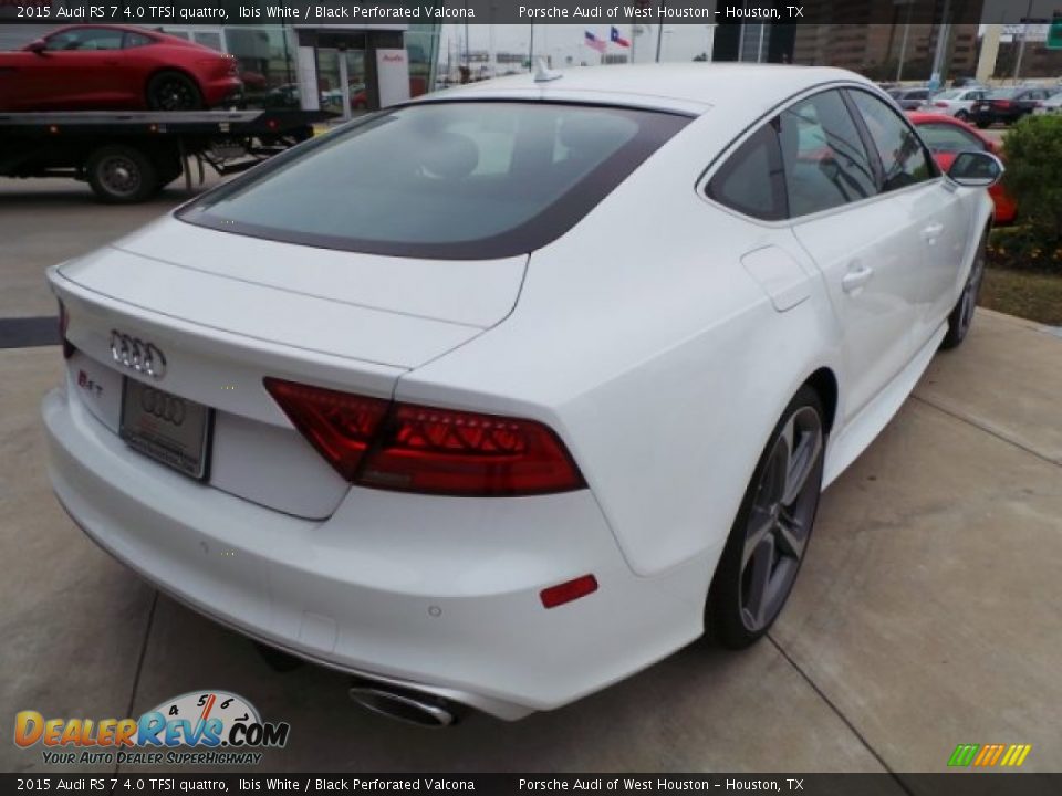2015 Audi RS 7 4.0 TFSI quattro Ibis White / Black Perforated Valcona Photo #7