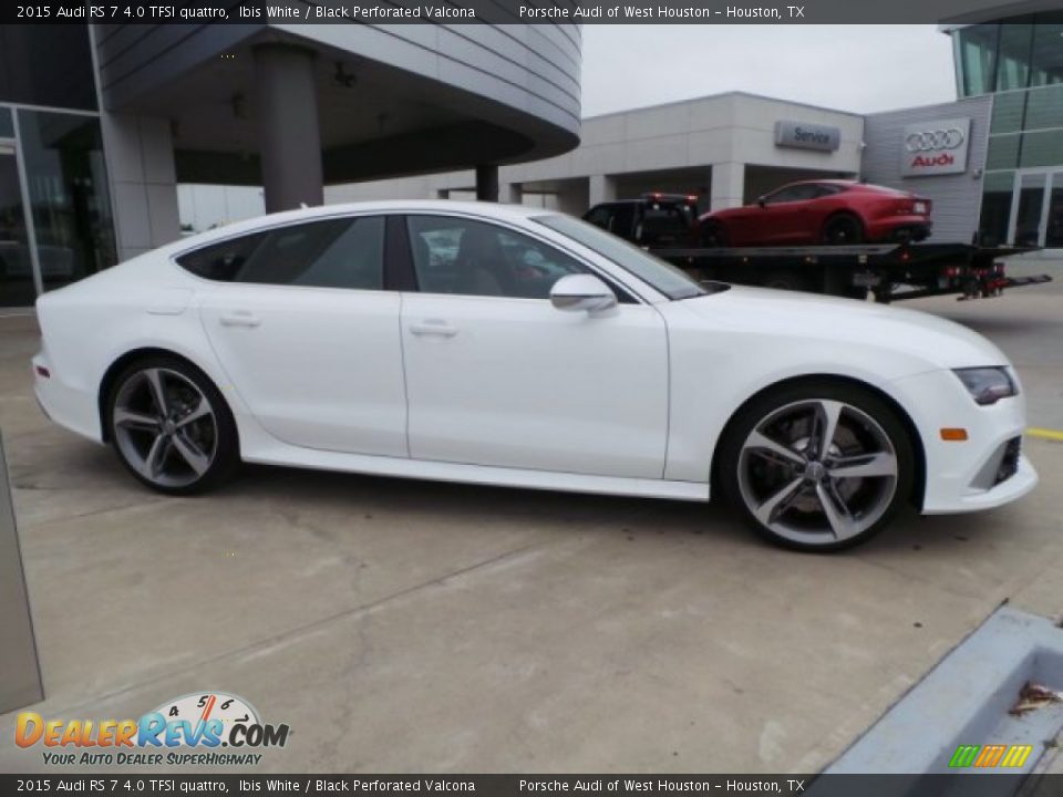 2015 Audi RS 7 4.0 TFSI quattro Ibis White / Black Perforated Valcona Photo #8
