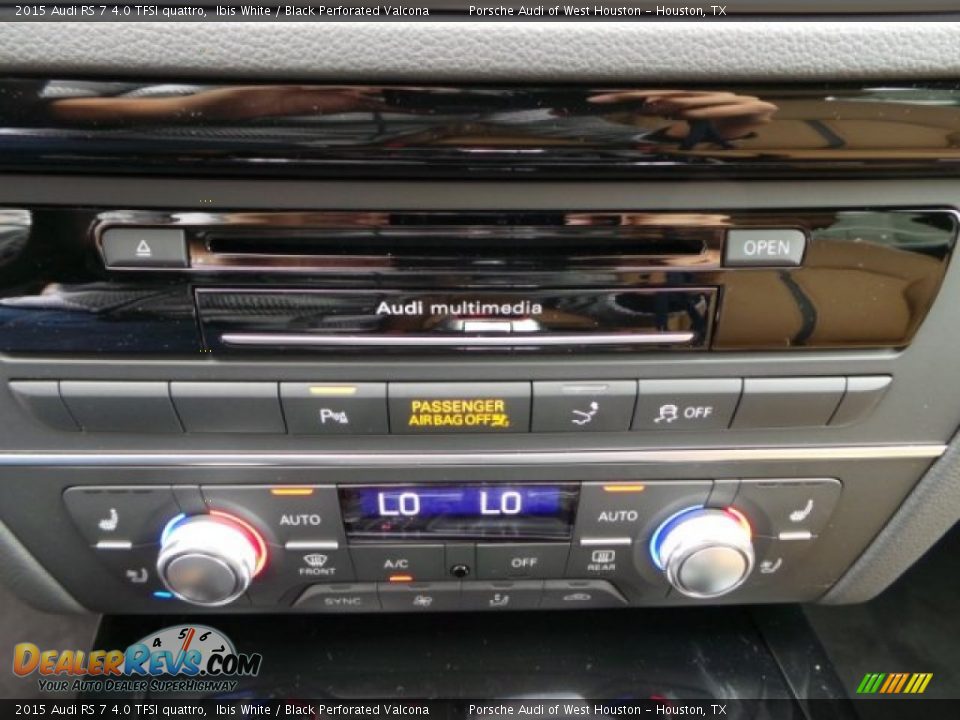 2015 Audi RS 7 4.0 TFSI quattro Ibis White / Black Perforated Valcona Photo #21