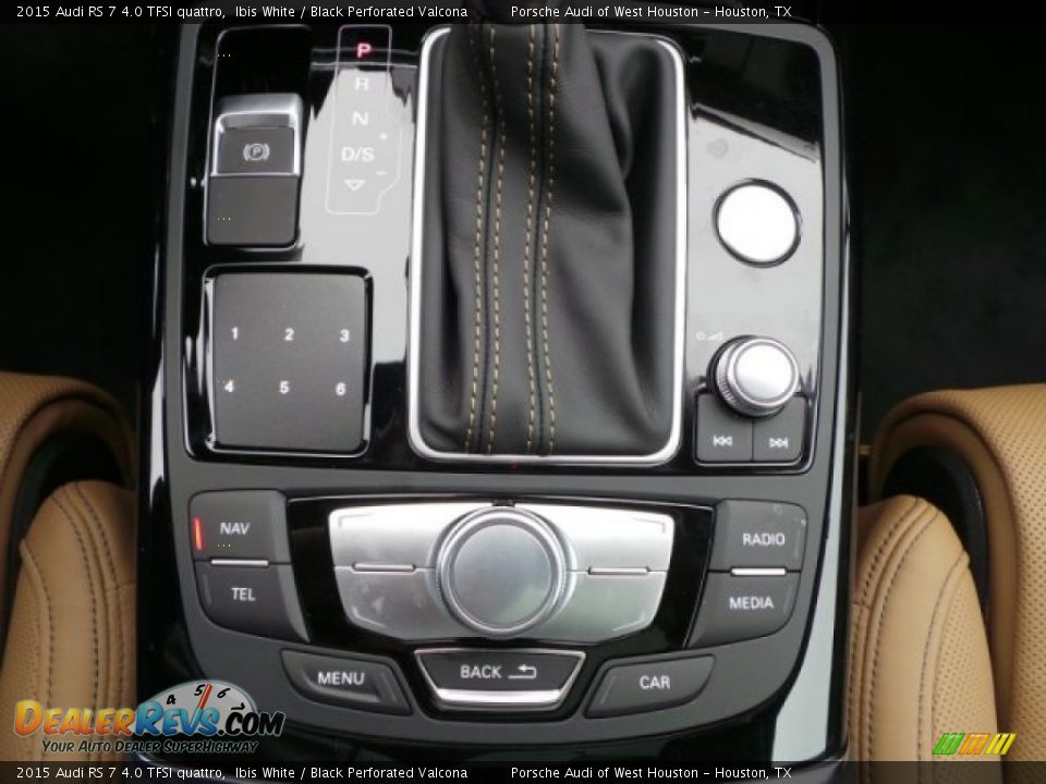 2015 Audi RS 7 4.0 TFSI quattro Ibis White / Black Perforated Valcona Photo #22