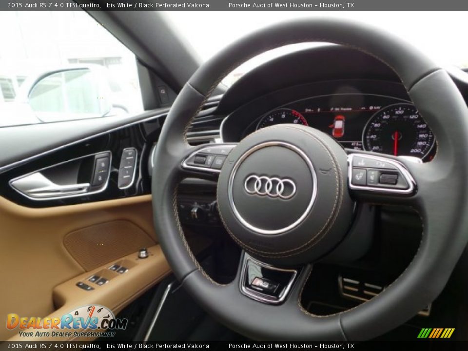 2015 Audi RS 7 4.0 TFSI quattro Steering Wheel Photo #27