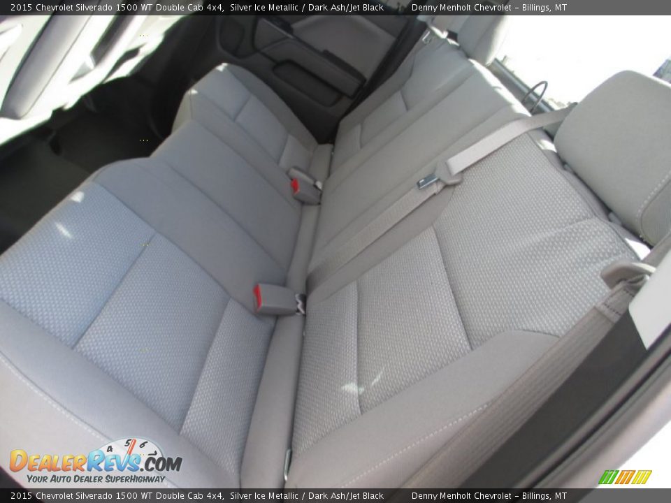 2015 Chevrolet Silverado 1500 WT Double Cab 4x4 Silver Ice Metallic / Dark Ash/Jet Black Photo #9