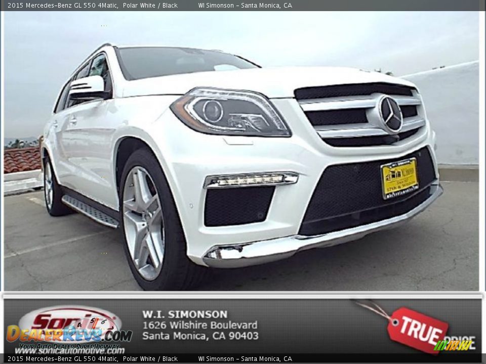2015 Mercedes-Benz GL 550 4Matic Polar White / Black Photo #1