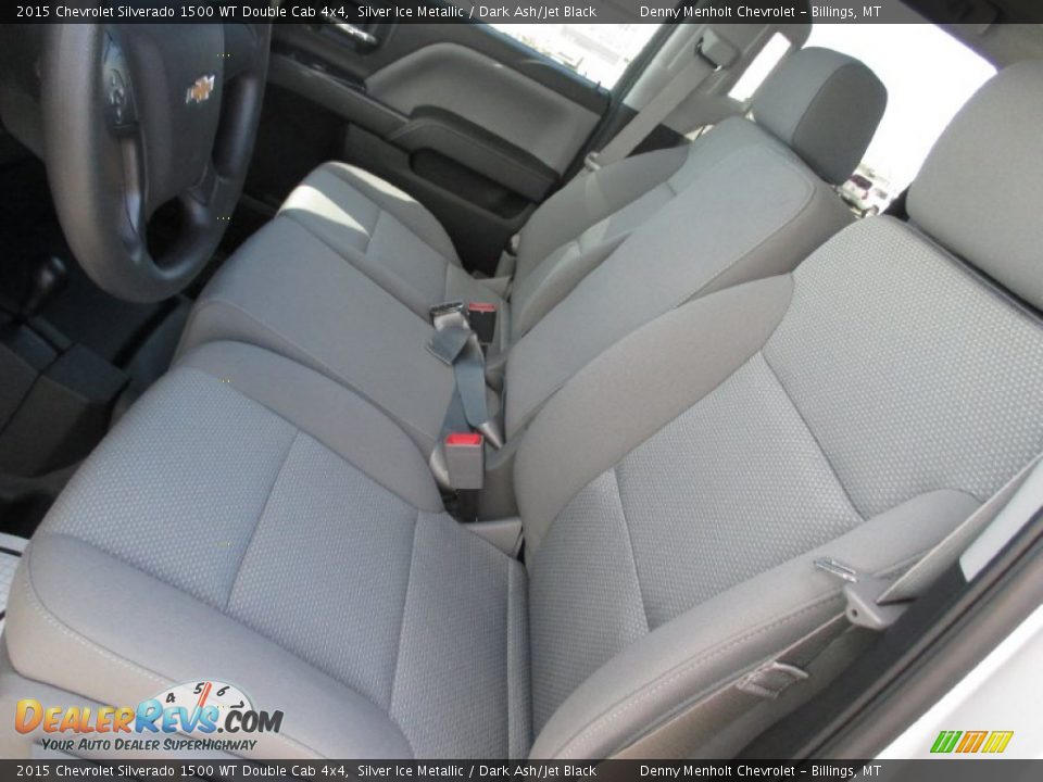 2015 Chevrolet Silverado 1500 WT Double Cab 4x4 Silver Ice Metallic / Dark Ash/Jet Black Photo #11