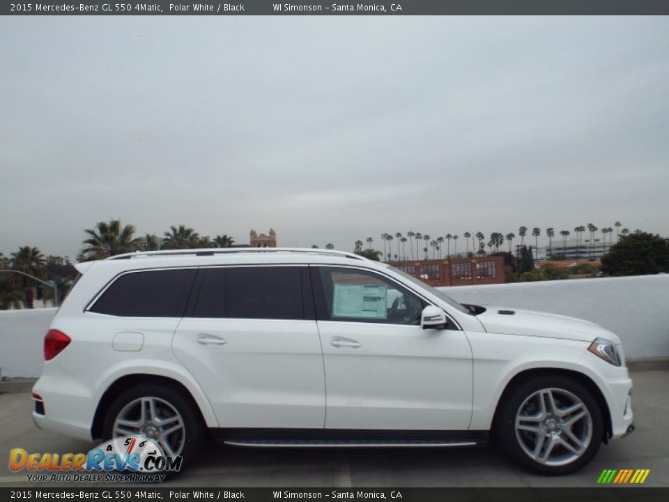 2015 Mercedes-Benz GL 550 4Matic Polar White / Black Photo #3