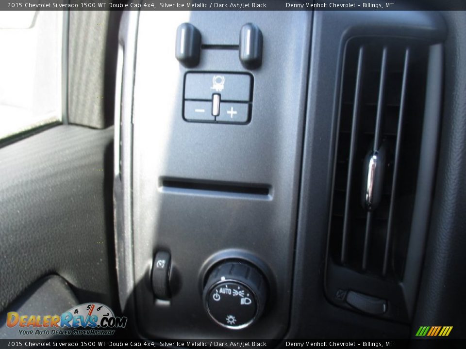 2015 Chevrolet Silverado 1500 WT Double Cab 4x4 Silver Ice Metallic / Dark Ash/Jet Black Photo #14