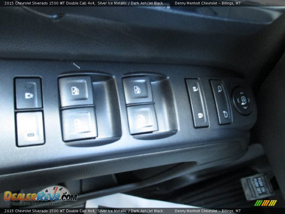 2015 Chevrolet Silverado 1500 WT Double Cab 4x4 Silver Ice Metallic / Dark Ash/Jet Black Photo #15