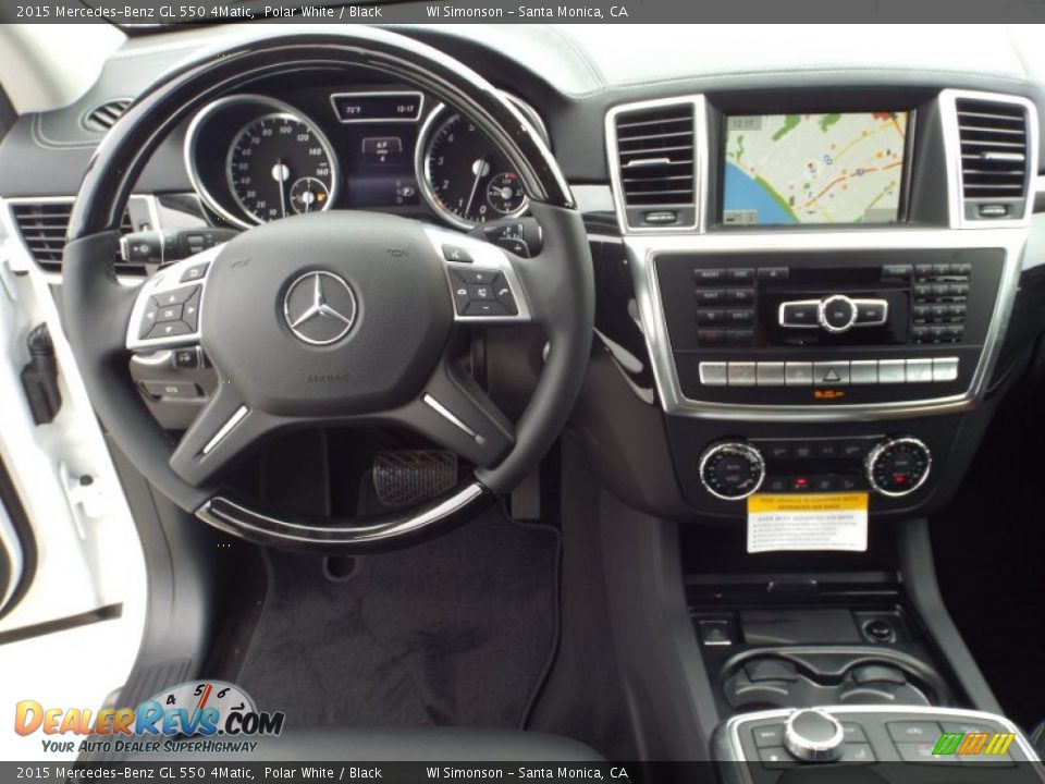 2015 Mercedes-Benz GL 550 4Matic Polar White / Black Photo #9