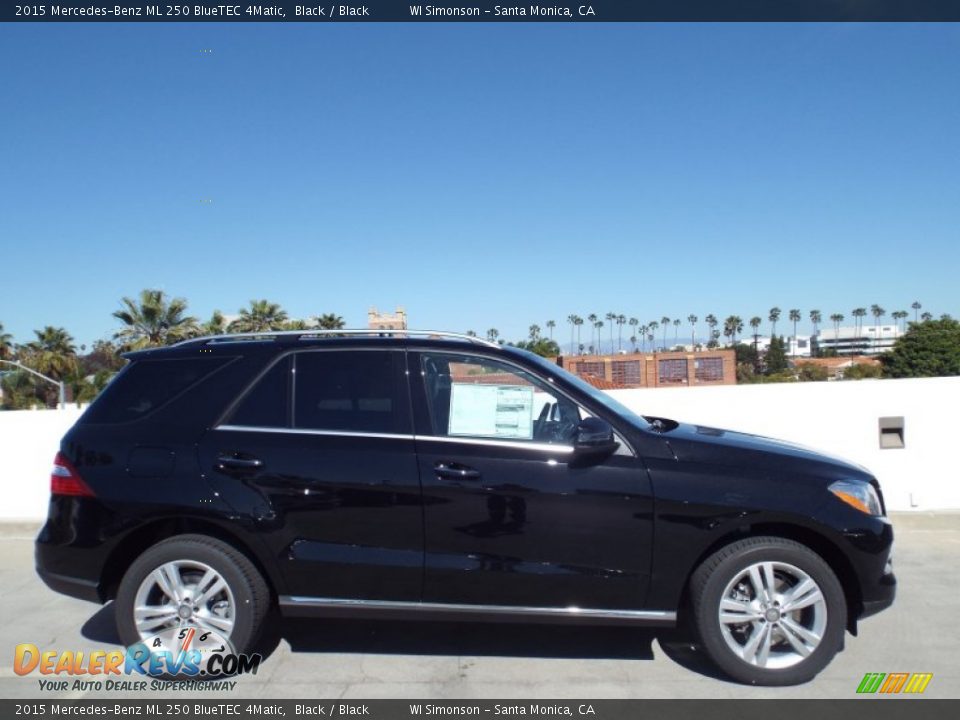 2015 Mercedes-Benz ML 250 BlueTEC 4Matic Black / Black Photo #3
