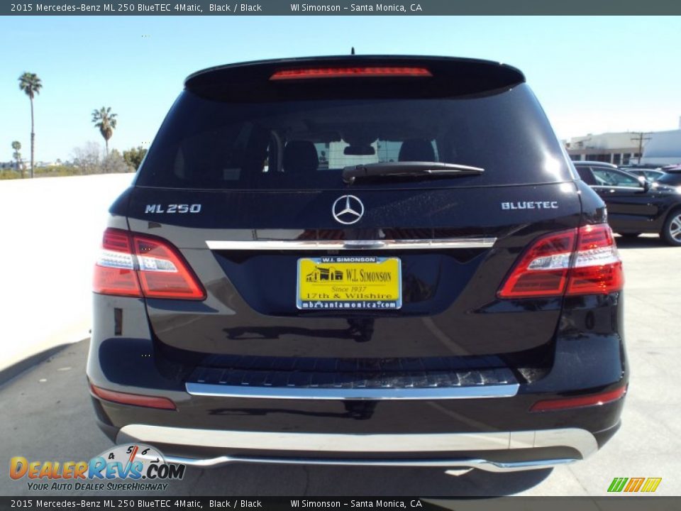 2015 Mercedes-Benz ML 250 BlueTEC 4Matic Black / Black Photo #5