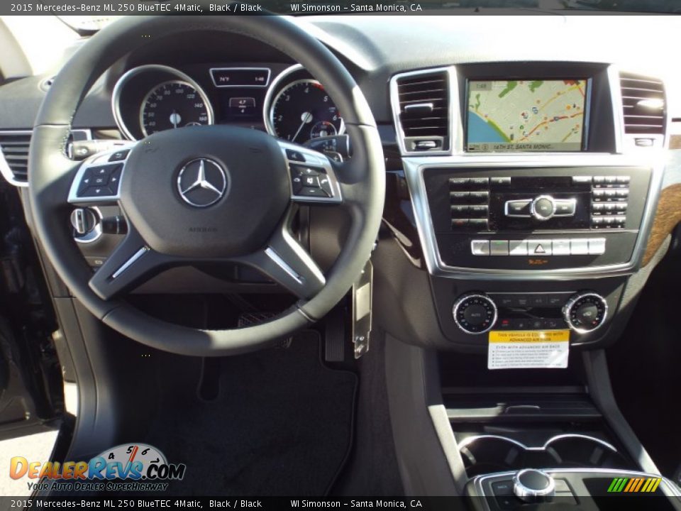 2015 Mercedes-Benz ML 250 BlueTEC 4Matic Black / Black Photo #9