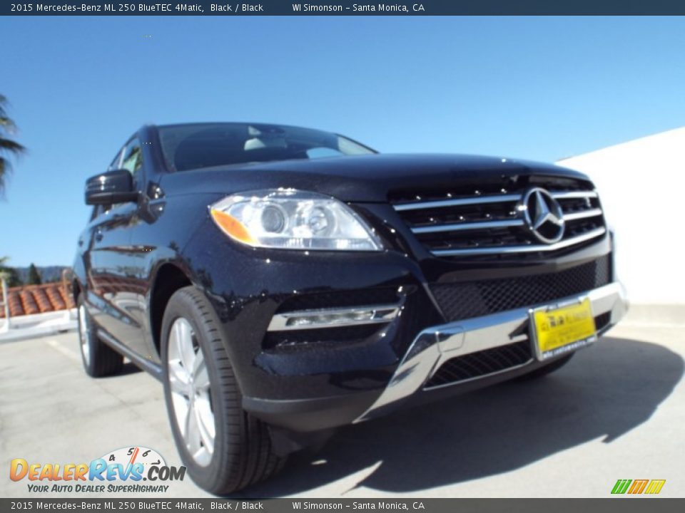2015 Mercedes-Benz ML 250 BlueTEC 4Matic Black / Black Photo #11