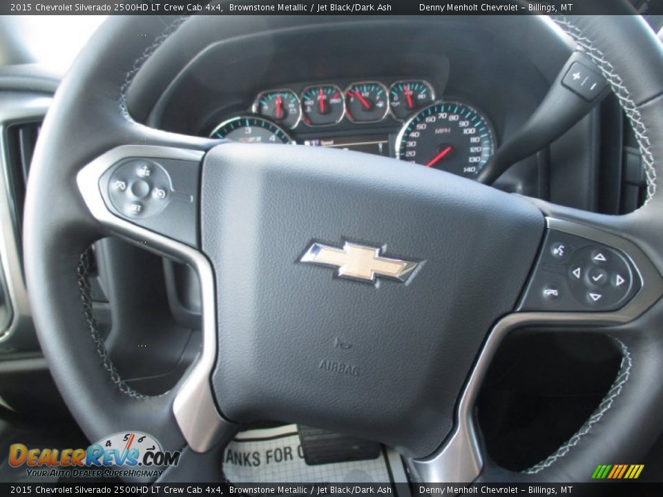 2015 Chevrolet Silverado 2500HD LT Crew Cab 4x4 Brownstone Metallic / Jet Black/Dark Ash Photo #13