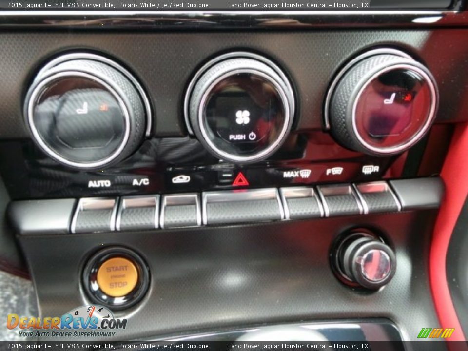 Controls of 2015 Jaguar F-TYPE V8 S Convertible Photo #22