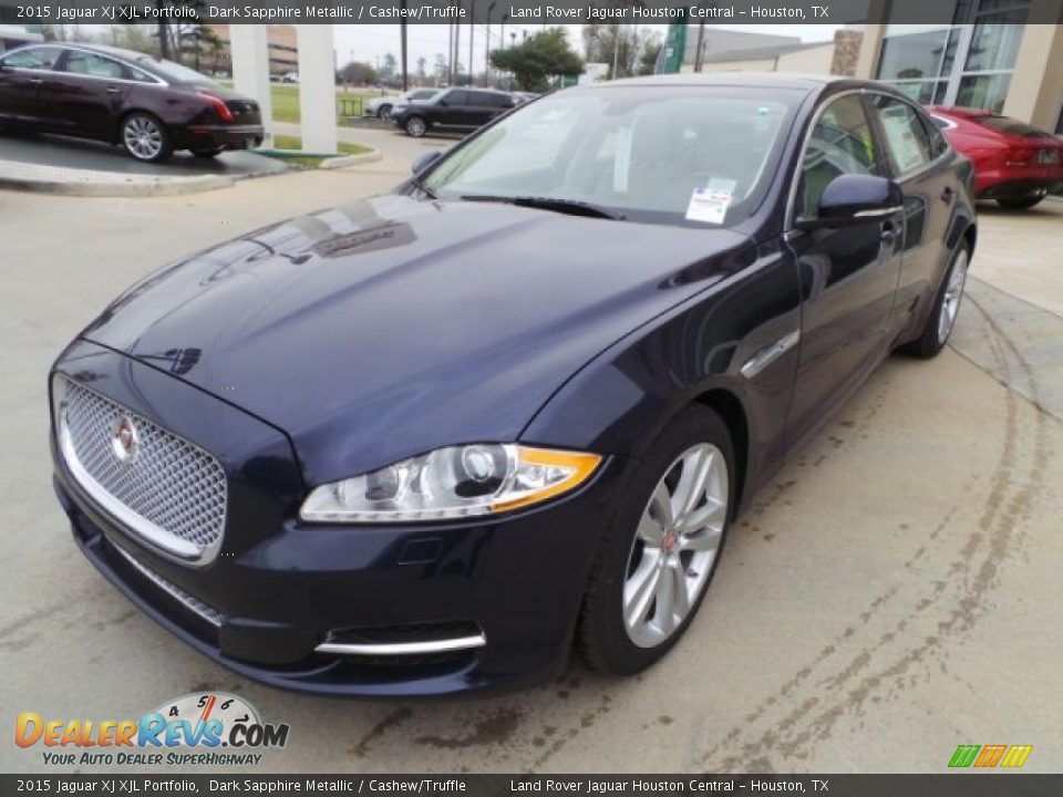 Front 3/4 View of 2015 Jaguar XJ XJL Portfolio Photo #4