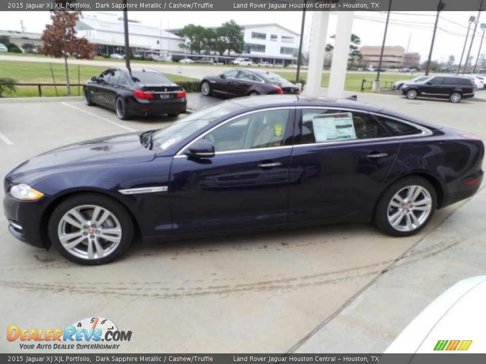 Dark Sapphire Metallic 2015 Jaguar XJ XJL Portfolio Photo #5