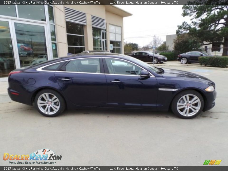 Dark Sapphire Metallic 2015 Jaguar XJ XJL Portfolio Photo #9