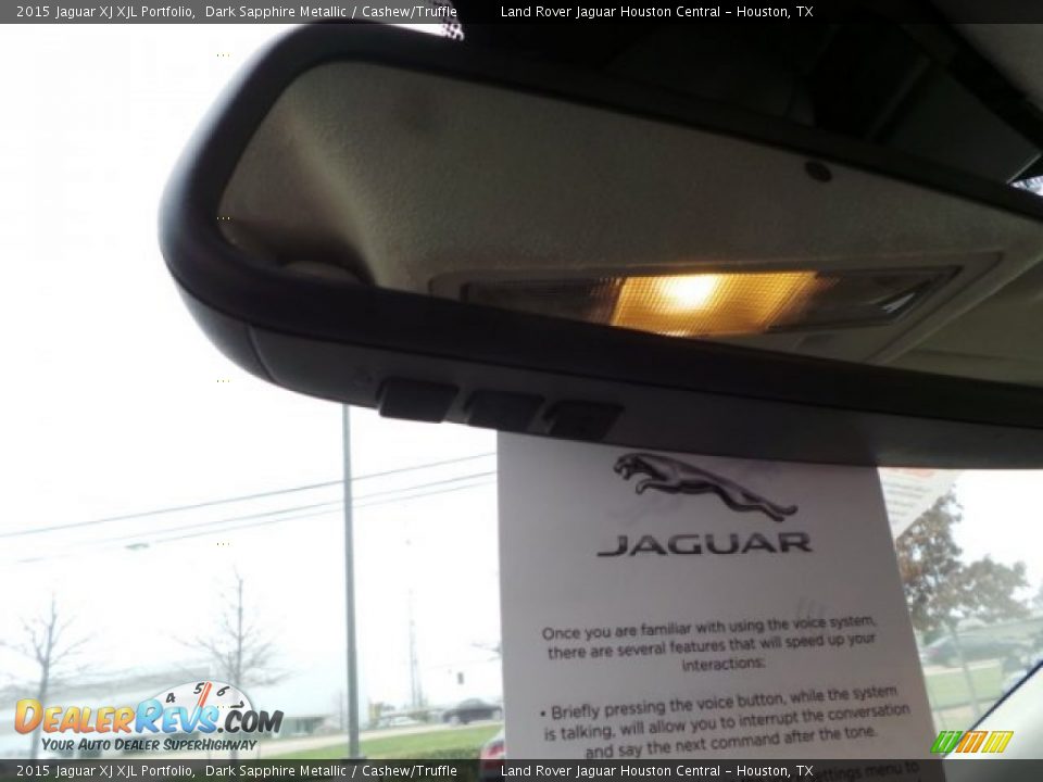 2015 Jaguar XJ XJL Portfolio Dark Sapphire Metallic / Cashew/Truffle Photo #17