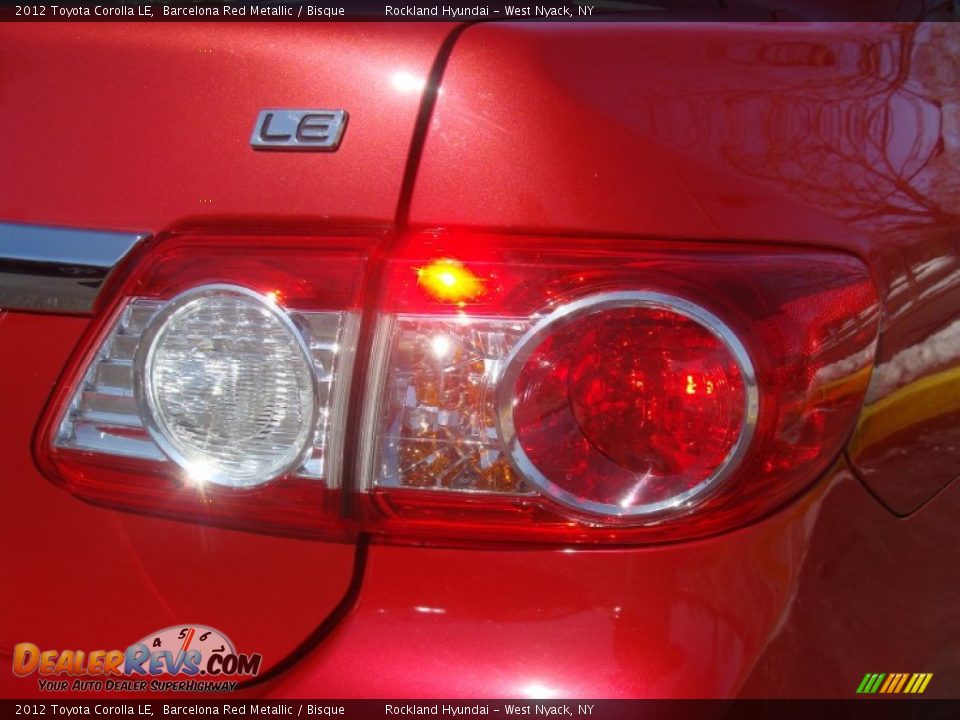 2012 Toyota Corolla LE Barcelona Red Metallic / Bisque Photo #20
