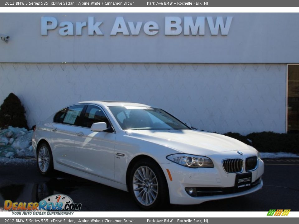 2012 BMW 5 Series 535i xDrive Sedan Alpine White / Cinnamon Brown Photo #1